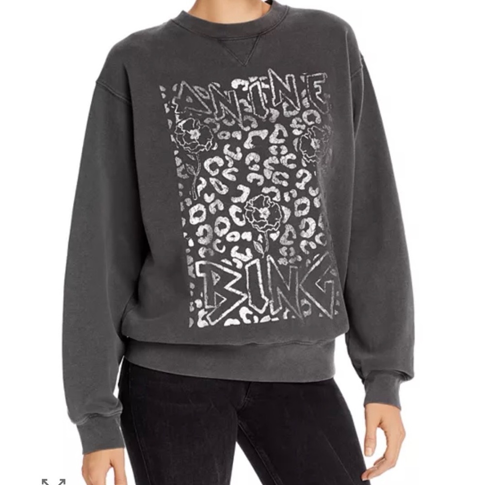 Anine Bing Ramona panther print Sweatshirt